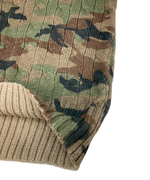 POLO RALPH LAUREN（ポロ・ラルフローレン）POLO RALPH LAUREN (ポロ・ラルフローレン) チルデンセーター カーキ サイズ:Sの古着・服飾アイテム