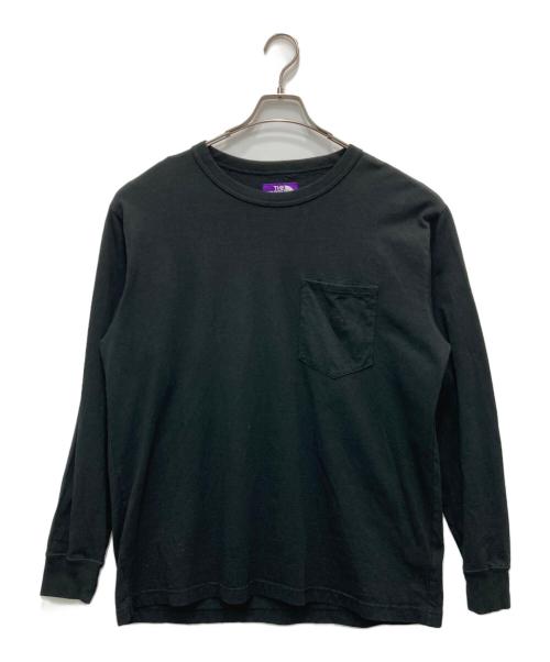 THE NORTHFACE PURPLELABEL（ザ・ノースフェイス パープルレーベル）THE NORTHFACE PURPLELABEL (ザ・ノースフェイス パープルレーベル) ロングスリーブカットソー ブラック サイズ:Lの古着・服飾アイテム