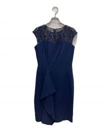 Diagram（ダイアグラム）の古着「タックタイトフリルワンピース」｜ネイビー