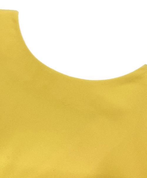 Diagram（ダイアグラム）Diagram (ダイアグラム) バックドレープワンピース イエロー サイズ:36 未使用品の古着・服飾アイテム