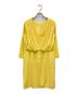 Diagram (ダイアグラム) バックドレープワンピース イエロー サイズ:36 未使用品：4000円