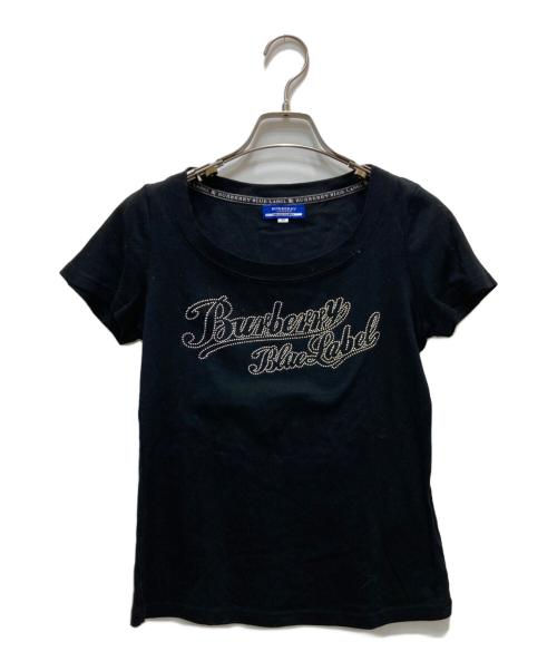 BURBERRY BLUE LABEL（バーバリーロンドンブルーレーベル）BURBERRY BLUE LABEL (バーバリーロンドンブルーレーベル) スタッズカットソー ブラック サイズ:38の古着・服飾アイテム