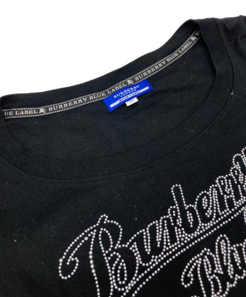 BURBERRY BLUE LABEL（バーバリーロンドンブルーレーベル）BURBERRY BLUE LABEL (バーバリーロンドンブルーレーベル) スタッズカットソー ブラック サイズ:38の古着・服飾アイテム