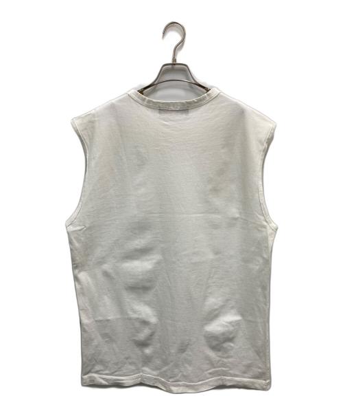 LINDER（リンダ―）LINDER (リンダ―) ノースリーブカットソー ホワイト サイズ:Lの古着・服飾アイテム