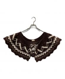 STEFAN COOKE（ステファンクック）の古着「WOOL FAIR AISLE SPIRAL SCARF」｜ブラウン