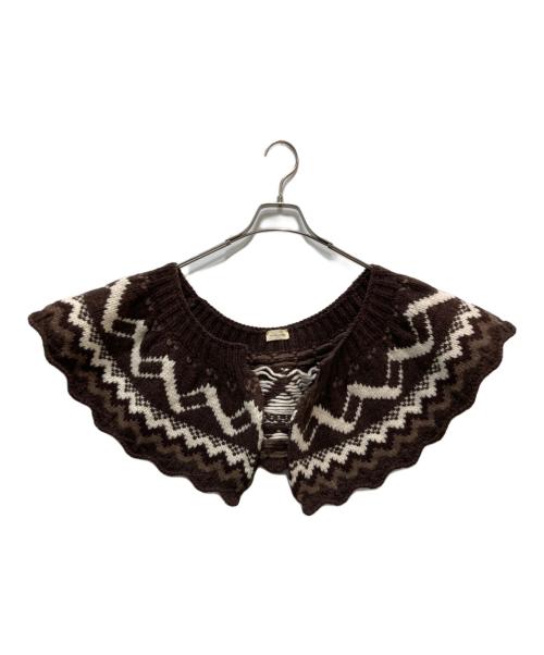 STEFAN COOKE（ステファンクック）stefan cooke (ステファンクック) WOOL FAIR AISLE SPIRAL SCARF ブラウンの古着・服飾アイテム