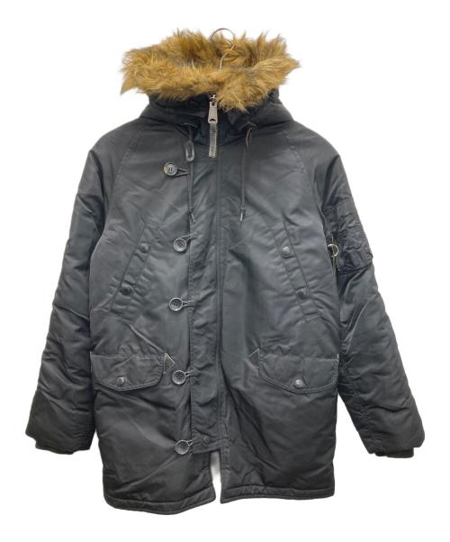 ALPHA（アルファ）ALPHA (アルファ) JOURNAL STANDARD (ジャーナルスタンダード) 別注N-3Bジャケット ブラック サイズ:Sの古着・服飾アイテム