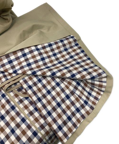 Aquascutum（アクアスキュータム）Aquascutum (アクアスキュータム) ライナー付ステンカラーコート ブラウン サイズ:Sの古着・服飾アイテム