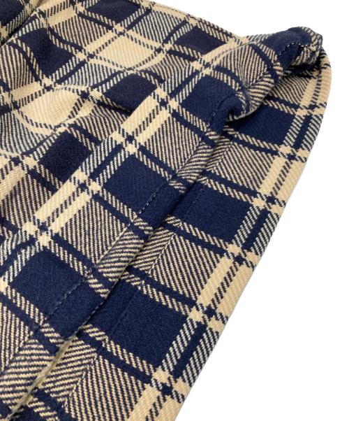 45R（フォーティファイブ・アール）45R (フォーティファイブ・アール) 七分袖ワンピース ベージュ×ネイビーの古着・服飾アイテム