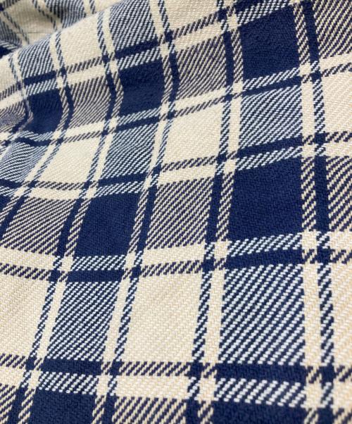 45R（フォーティファイブ・アール）45R (フォーティファイブ・アール) 七分袖ワンピース ベージュ×ネイビーの古着・服飾アイテム