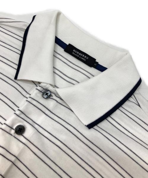 BURBERRY BLACK LABEL（バーバリーブラックレーベル）BURBERRY BLACK LABEL (バーバリーブラックレーベル) ポロシャツ ホワイト サイズ:3の古着・服飾アイテム