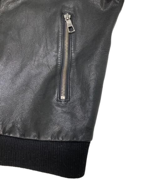 Retro Grade（レトログレード）Retro Grade (レトログレード) ゴートレザーライダースジャケット ブラック サイズ:Lの古着・服飾アイテム