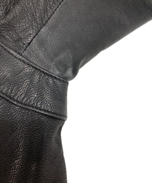 Retro Grade（レトログレード）Retro Grade (レトログレード) ゴートレザーライダースジャケット ブラック サイズ:Lの古着・服飾アイテム