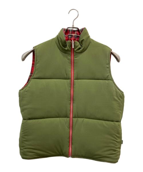 Heaven by Marc Jacobs（ヘブンバイマークジェイコブス）Heaven by Marc Jacobs (ヘブンバイマークジェイコブス) リバーシブル中綿チェックベスト レッド サイズ:Mの古着・服飾アイテム