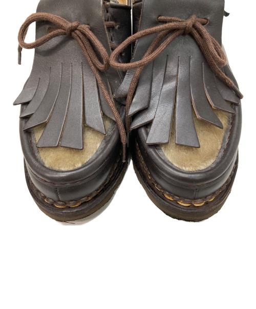 PARABOOT（パラブーツ）PARABOOT (パラブーツ) フォックスファーミカエルレザーシューズ ブラウン サイズ:3 1/2の古着・服飾アイテム