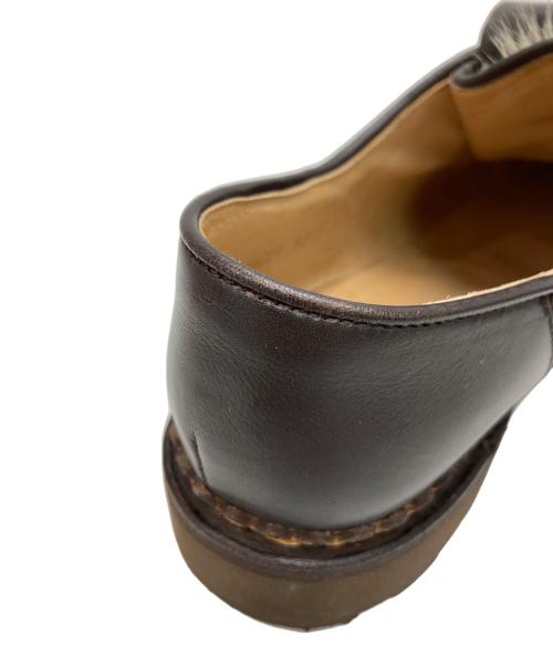 PARABOOT（パラブーツ）PARABOOT (パラブーツ) フォックスファーミカエルレザーシューズ ブラウン サイズ:3 1/2の古着・服飾アイテム