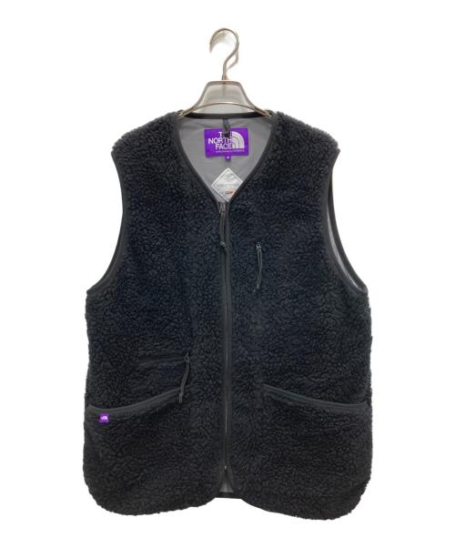 THE NORTHFACE PURPLELABEL（ザ・ノースフェイス パープルレーベル）THE NORTHFACE PURPLELABEL (ザ・ノースフェイス パープルレーベル) ウールボアベスト ブラック サイズ:Mの古着・服飾アイテム