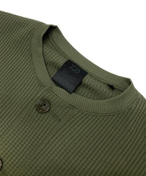DAIWA PIER39（ダイワ ピア39）DAIWA PIER39 (ダイワ ピア39) TECH THERMAL HENLEY CREW L/S グリーン サイズ:XLの古着・服飾アイテム