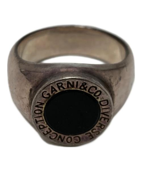 GARNI（ガルニ）GARNI (ガルニ) サークルオニキスリング シルバー サイズ:17号の古着・服飾アイテム