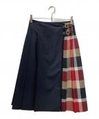 BLUE LABEL CRESTBRIDGEブルーレーベルクレストブリッジ）の古着「ロングスカート」｜ネイビー