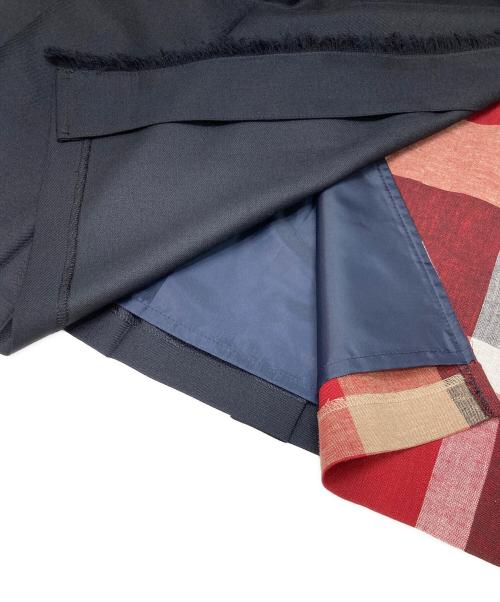 BLUE LABEL CRESTBRIDGE（ブルーレーベルクレストブリッジ）BLUE LABEL CRESTBRIDGE (ブルーレーベルクレストブリッジ) ロングスカート ネイビー サイズ:36の古着・服飾アイテム