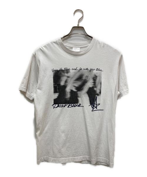 MADISON BLUE（マディソンブルー）MADISON BLUE (マディソンブルー) DEAR BLUE PHOTO TEE プリントTシャツ ホワイト サイズ:Lの古着・服飾アイテム