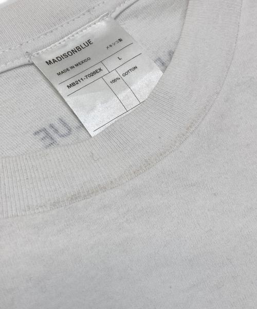 MADISON BLUE（マディソンブルー）MADISON BLUE (マディソンブルー) DEAR BLUE PHOTO TEE プリントTシャツ ホワイト サイズ:Lの古着・服飾アイテム