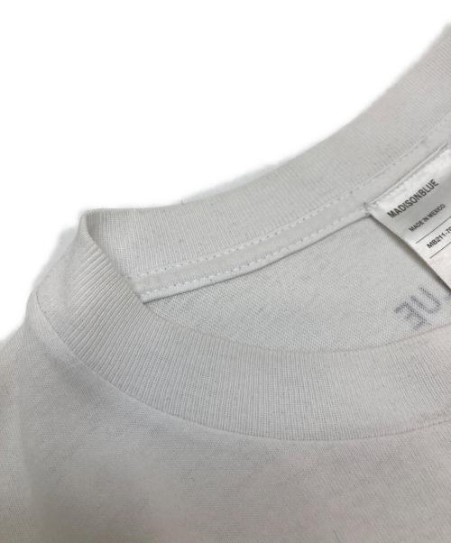 MADISON BLUE（マディソンブルー）MADISON BLUE (マディソンブルー) DEAR BLUE PHOTO TEE プリントTシャツ ホワイト サイズ:Lの古着・服飾アイテム