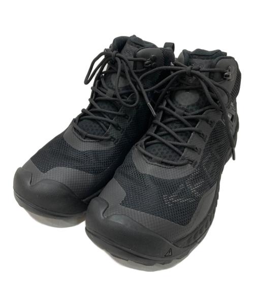 KEEN（キーン）KEEN (キーン) ネクシスエヴォミッドウォータープルーフ防水ハイキングシューズ ブラック サイズ:28の古着・服飾アイテム