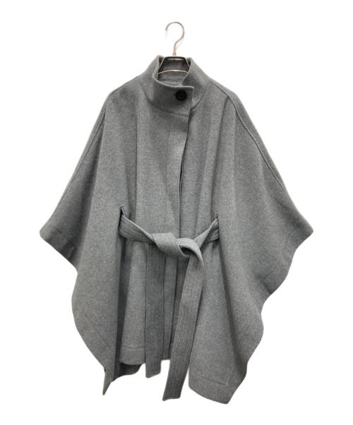 Snidel（スナイデル）Snidel (スナイデル) スタンドカラーポンチョコート グレー サイズ:FREEの古着・服飾アイテム