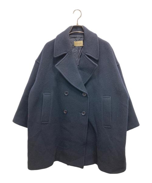 Curensology（カレンソロジー）Curensology (カレンソロジー) メルトンオーバーピーコート ネイビー サイズ:38の古着・服飾アイテム