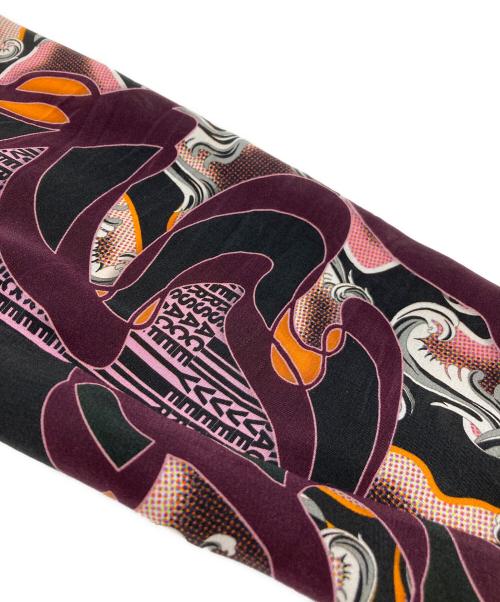 VERSACE（ヴェルサーチェ）VERSACE (ヴェルサーチェ) 総柄シルクシャツ パープル サイズ:40の古着・服飾アイテム