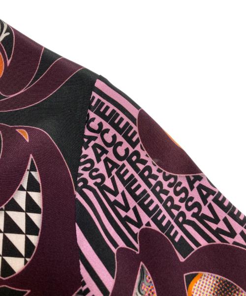 VERSACE（ヴェルサーチェ）VERSACE (ヴェルサーチェ) 総柄シルクシャツ パープル サイズ:40の古着・服飾アイテム