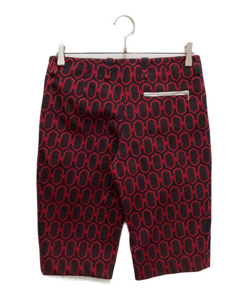 PRADA（プラダ）PRADA (プラダ) ハーフパンツ レッド×ブラック サイズ:42の古着・服飾アイテム