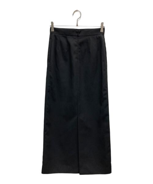 LOEFF（ロエフ）LOEFF (ロエフ) ポリエステルツイルマキシタイトスカート ブラック サイズ:1の古着・服飾アイテム