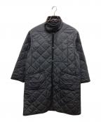 H BEAUTY&YOUTHエイチ ビューティー&ユース）の古着「LMETEX QUILTED OVER COAT/コート」｜ブラック