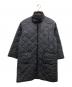 H BEAUTY&YOUTH（エイチ ビューティー&ユース）の古着「LMETEX QUILTED OVER COAT/コート」｜ブラック