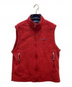 Patagoniaパタゴニア）の古着「フリースベスト」｜レッド