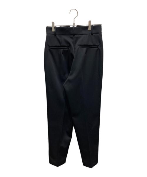 qualite（カリテ）qualite (カリテ) ダブルタックテーパードパンツ ブラック サイズ:38の古着・服飾アイテム