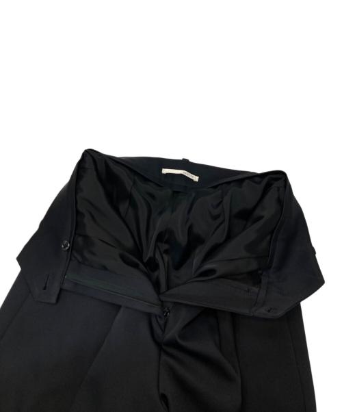 qualite（カリテ）qualite (カリテ) ダブルタックテーパードパンツ ブラック サイズ:38の古着・服飾アイテム