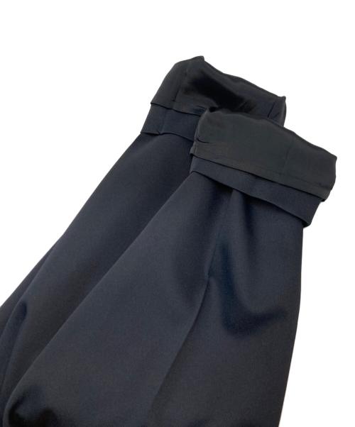 qualite（カリテ）qualite (カリテ) ダブルタックテーパードパンツ ブラック サイズ:38の古着・服飾アイテム