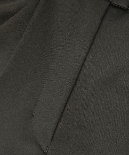 qualite（カリテ）qualite (カリテ) ダブルタックテーパードパンツ ブラック サイズ:38の古着・服飾アイテム