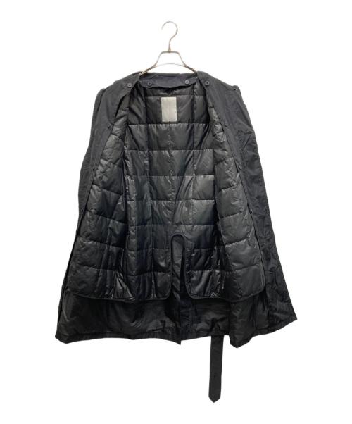 ESTNATION（エストネーション）ESTNATION (エストネーション) ダウンライナー付きステンカラーコート ブラック サイズ:Lの古着・服飾アイテム