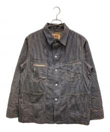 45rpm（45アールピーエム）の古着「モンブラウンヒッコリー 908カバーオール」｜インディゴ