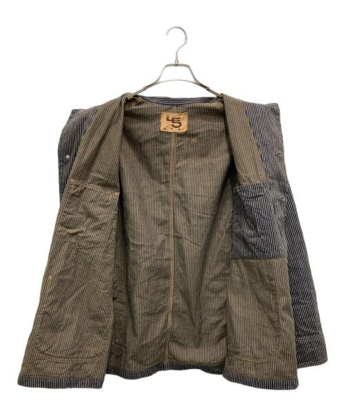 45rpm（45アールピーエム）45rpm (45アールピーエム) モンブラウンヒッコリー 908カバーオール インディゴ サイズ:4の古着・服飾アイテム