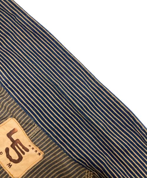 45rpm（45アールピーエム）45rpm (45アールピーエム) モンブラウンヒッコリー 908カバーオール インディゴ サイズ:4の古着・服飾アイテム