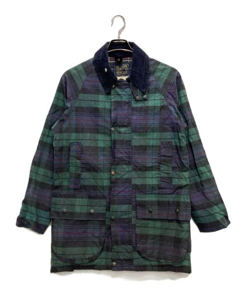 HAVEN（ヘイブン）HAVEN (ヘイブン) オイルドジャケット カーキ×ネイビー サイズ:38の古着・服飾アイテム