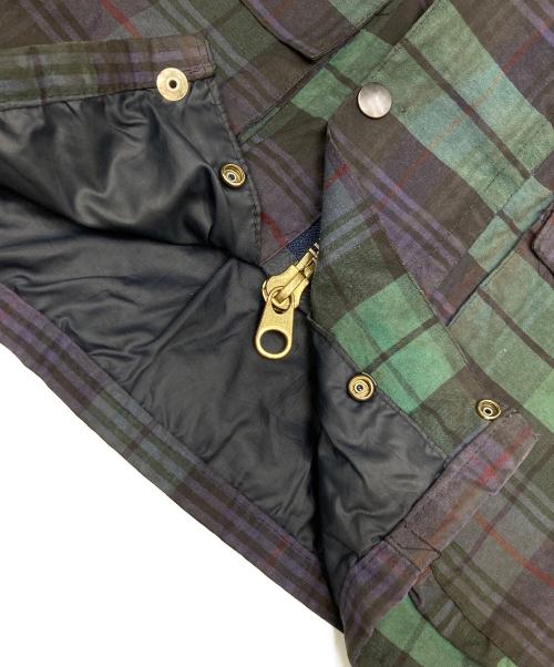 HAVEN（ヘイブン）HAVEN (ヘイブン) オイルドジャケット カーキ×ネイビー サイズ:38の古着・服飾アイテム