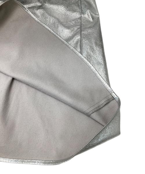 Adam et Rope（アダム エ ロペ）Adam et Rope (アダム エ ロペ) メタリック・ワッシャーナイロンスカート シルバー サイズ:36の古着・服飾アイテム