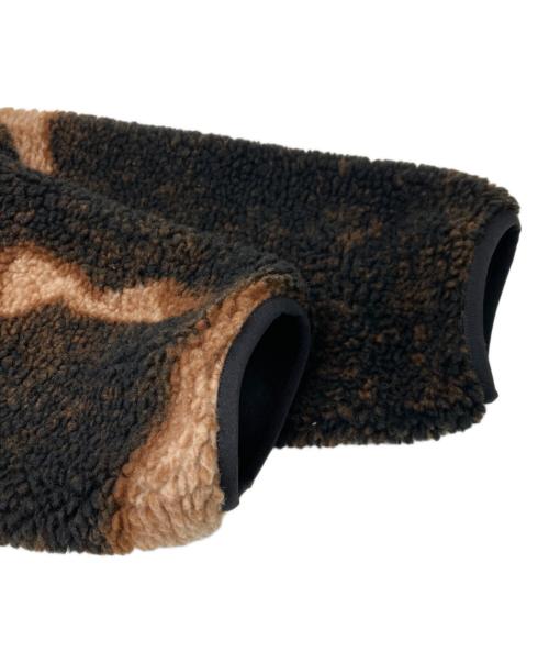 SUPREME（シュプリーム）Supreme (シュプリーム) THE NORTH FACE (ザ ノース フェイス) Bleached Denim Print Fleece Jacket ブラウン サイズ:Sの古着・服飾アイテム